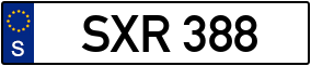 Trailer License Plate